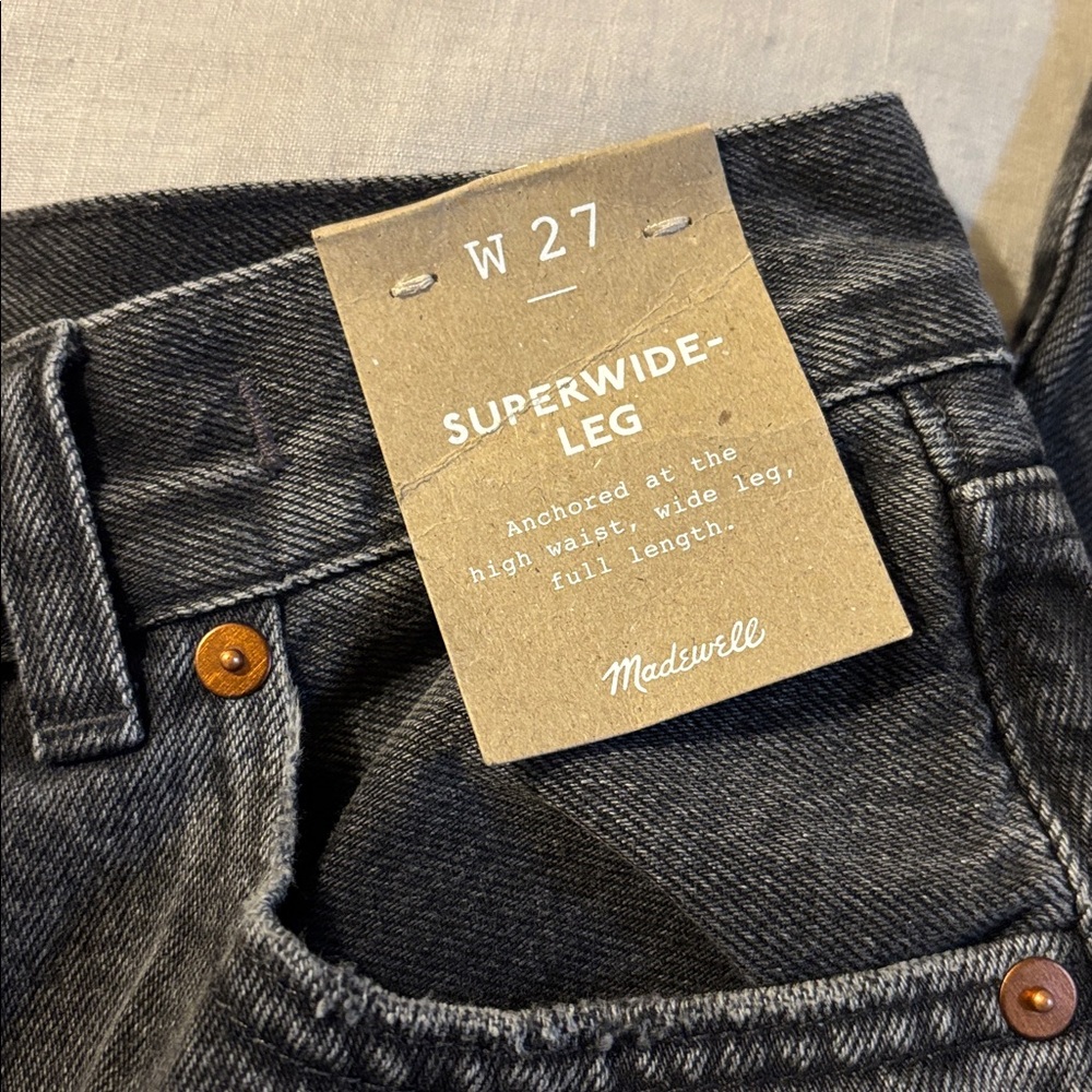 Madewell NWT Super-Wide Leg Jeans - Picture 2 of 5